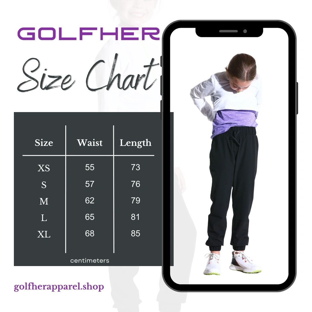Girls Golf Windbreaker Pants
